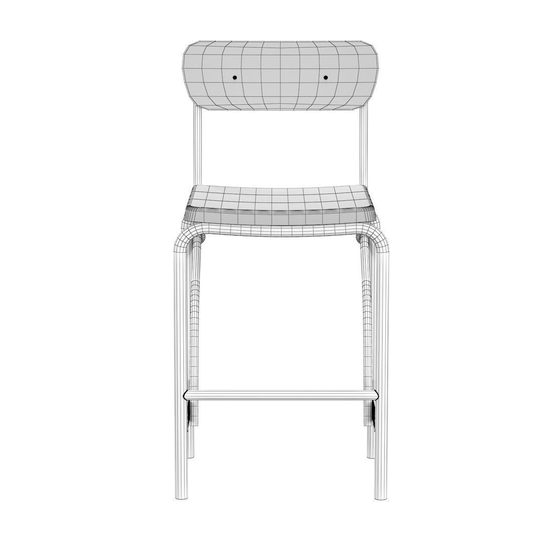 3D Solene Bar Stool Model - TurboSquid 1640021