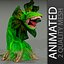 carnivorous plant (2) animated LOW HIG polygons