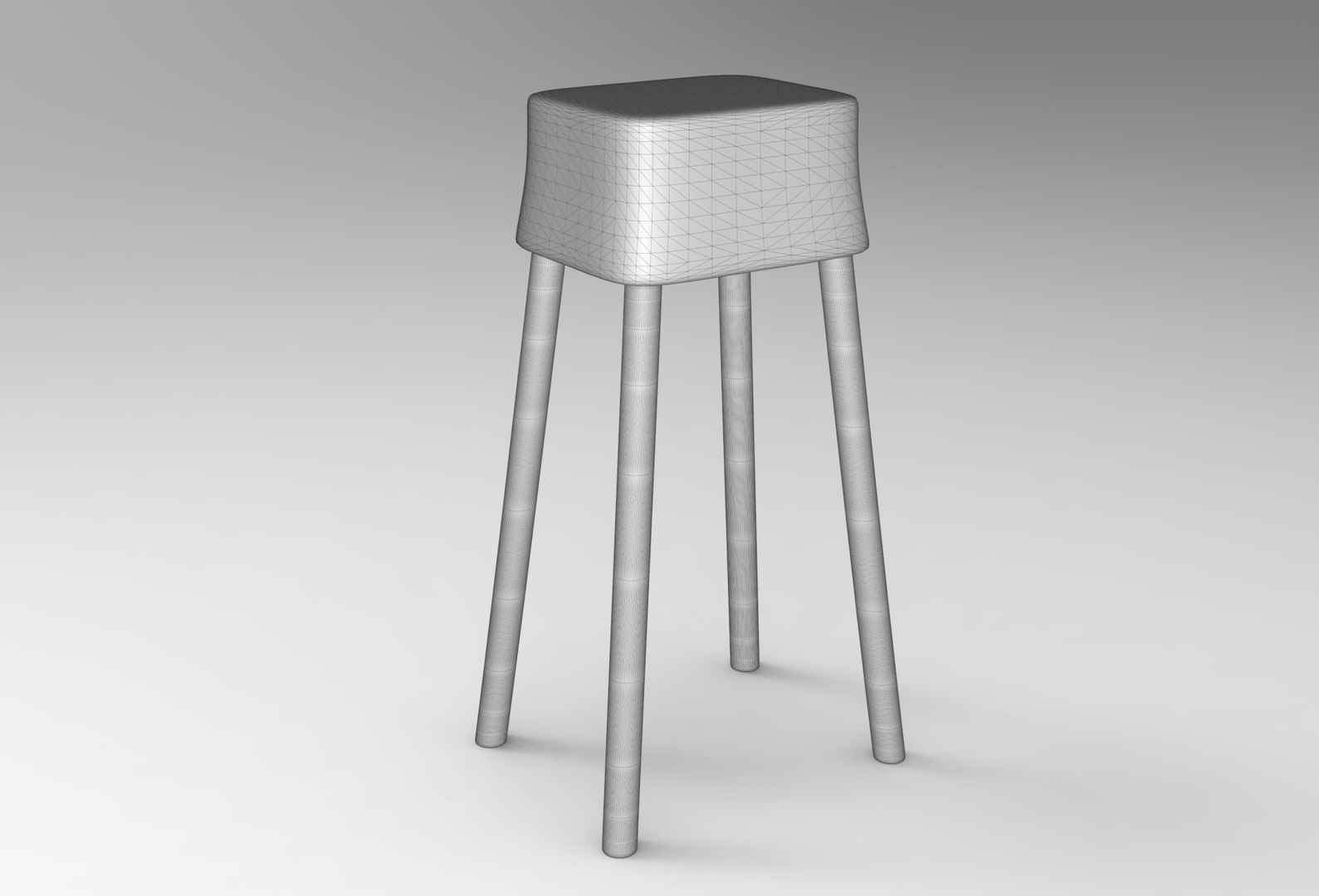 Kou Stool 3D Model - TurboSquid 2396887