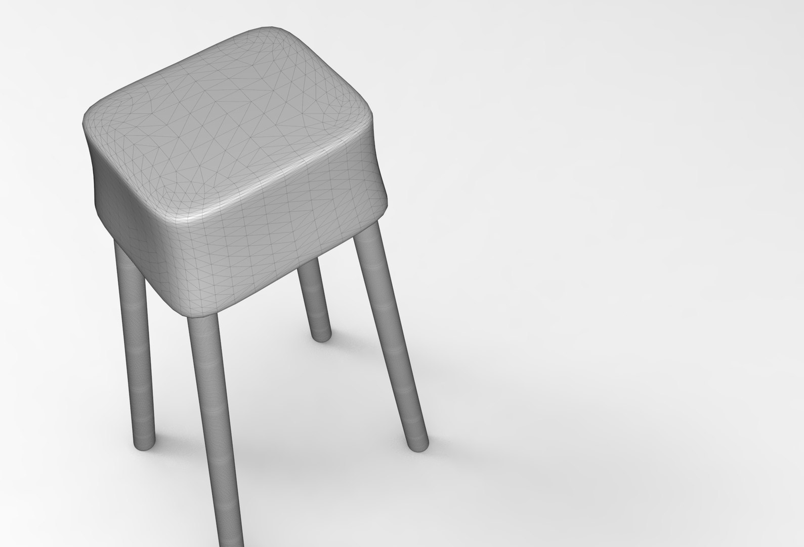 Kou Stool 3D Model - TurboSquid 2396887