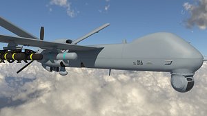 IHA - UAV ANKA-S - LOW POLY MODEL TUSAS