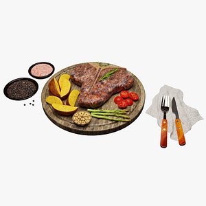 T-Bone Steak 001 model