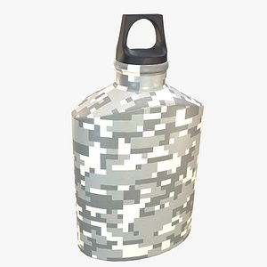 Flask Canister Camo 3D