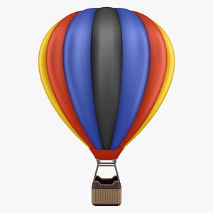 hot air balloon 03 3D