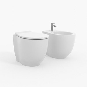 wc and bidet Hatria- Le Fiabe - pure rim B