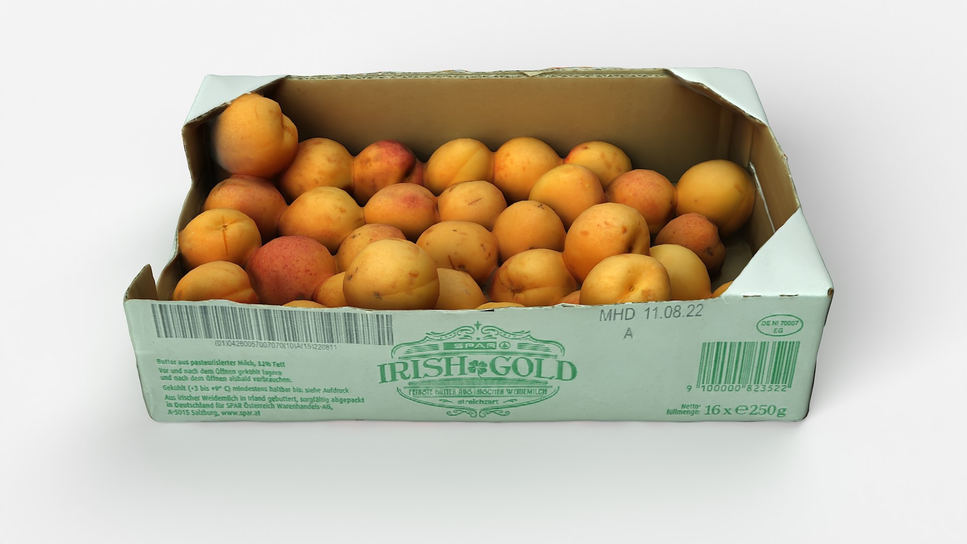 3D Cardboard Box With Apricots 04 Model - TurboSquid 1925499