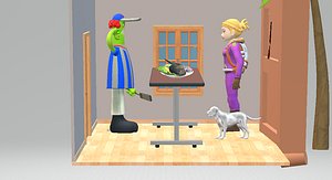 3D model house decorations