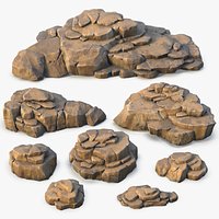 Rock Formation Set ( Vray + PBR )