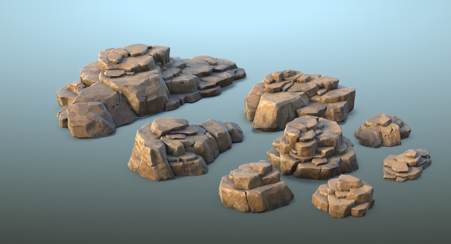 realistic set rock formations 3D https://p.turbosquid.com/ts-thumb/Pv/Py17uO/y54AqFfX/set010087/png/1497194261/1920x1080/fit_q87/ce1f3cf363fdfa2dfa4e6bc117b7f67ac33b0d07/set010087.jpg