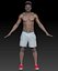 Shirtless young man ready for animation 345