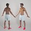 Shirtless young man ready for animation 345