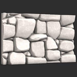 3D Stone Wall 027 model
