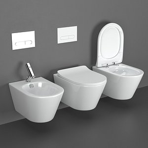 3D toilets bidet volle aiva
