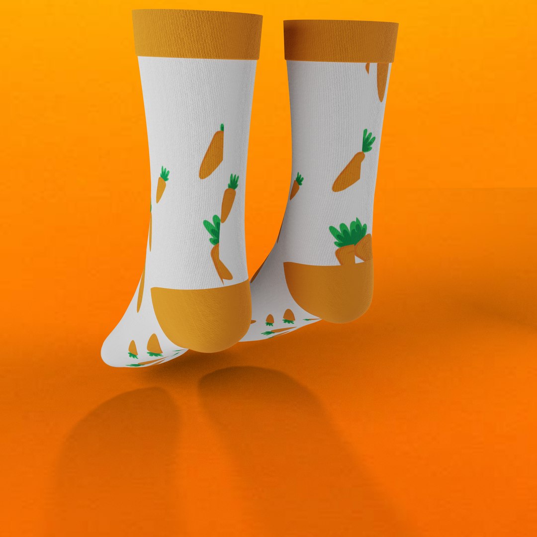 Socks rigged 3D model - TurboSquid 1653001
