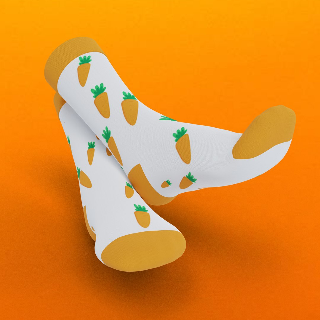 Socks rigged 3D model - TurboSquid 1653001
