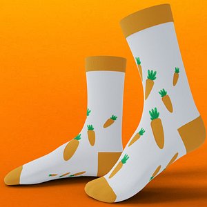 socks rigged 3D model