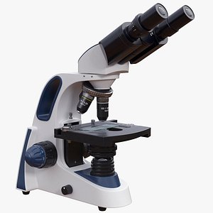lab microscope 3D model