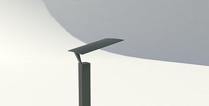 3d model of park lamp