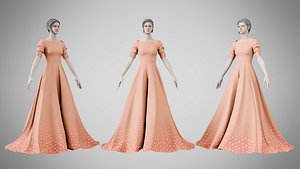 3D Dress 50 Light Salmon