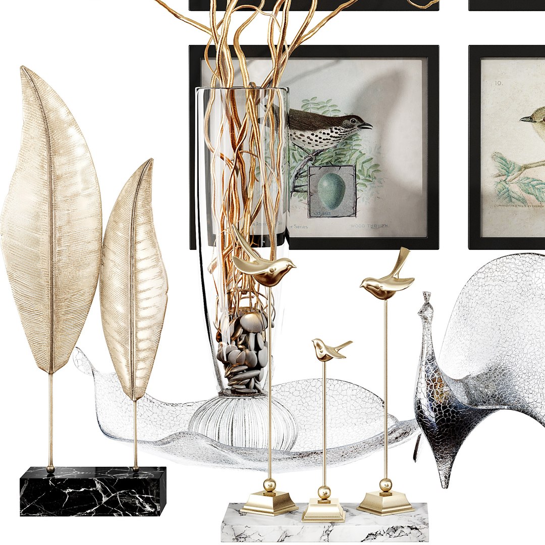 Decorative Set 45 Model - TurboSquid 1400955