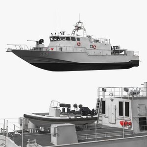 3D Shaldag MK 5 Patrol Boat Simplified