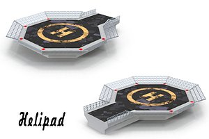 helicopter platform 3d model