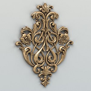 Carved decor central 002
