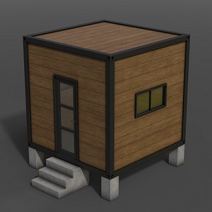 3D PBR Container House BC V3