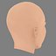 Phoebe Tonkin Head - No Hair - Low poly head for game