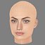 Phoebe Tonkin Head - No Hair - Low poly head for game