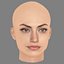 Phoebe Tonkin Head - No Hair - Low poly head for game