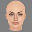 Phoebe Tonkin Head - No Hair - Low poly head for game