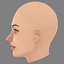 Phoebe Tonkin Head - No Hair - Low poly head for game