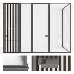 SpazioStained-glass doors Rimadesio Spazio
