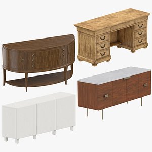 credenzas classical traditional 3D model