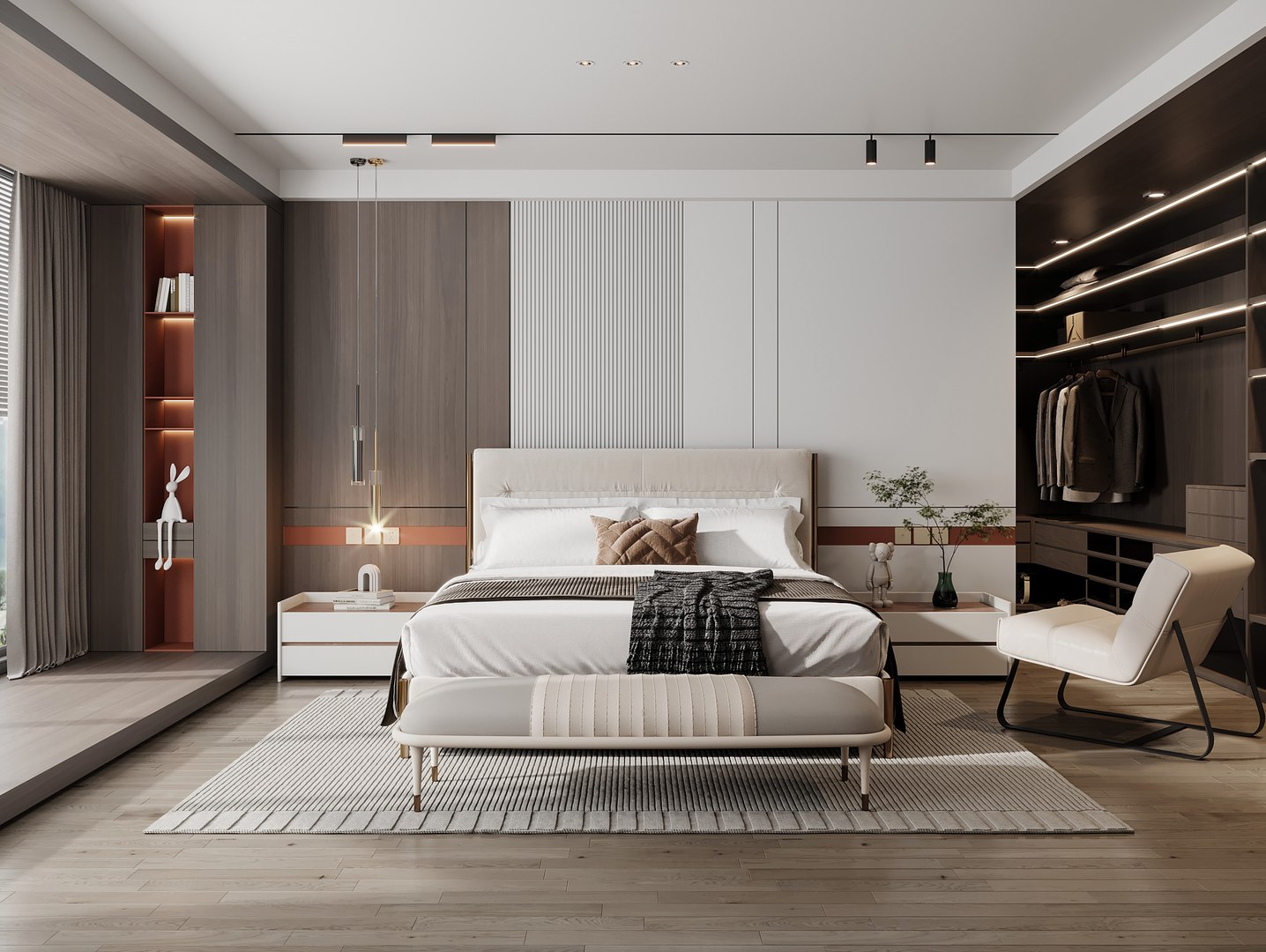 Modern Bedroom 3d Model Turbosquid 2068928