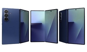 3D Samsung Galaxy Z Fold7 All Colors model