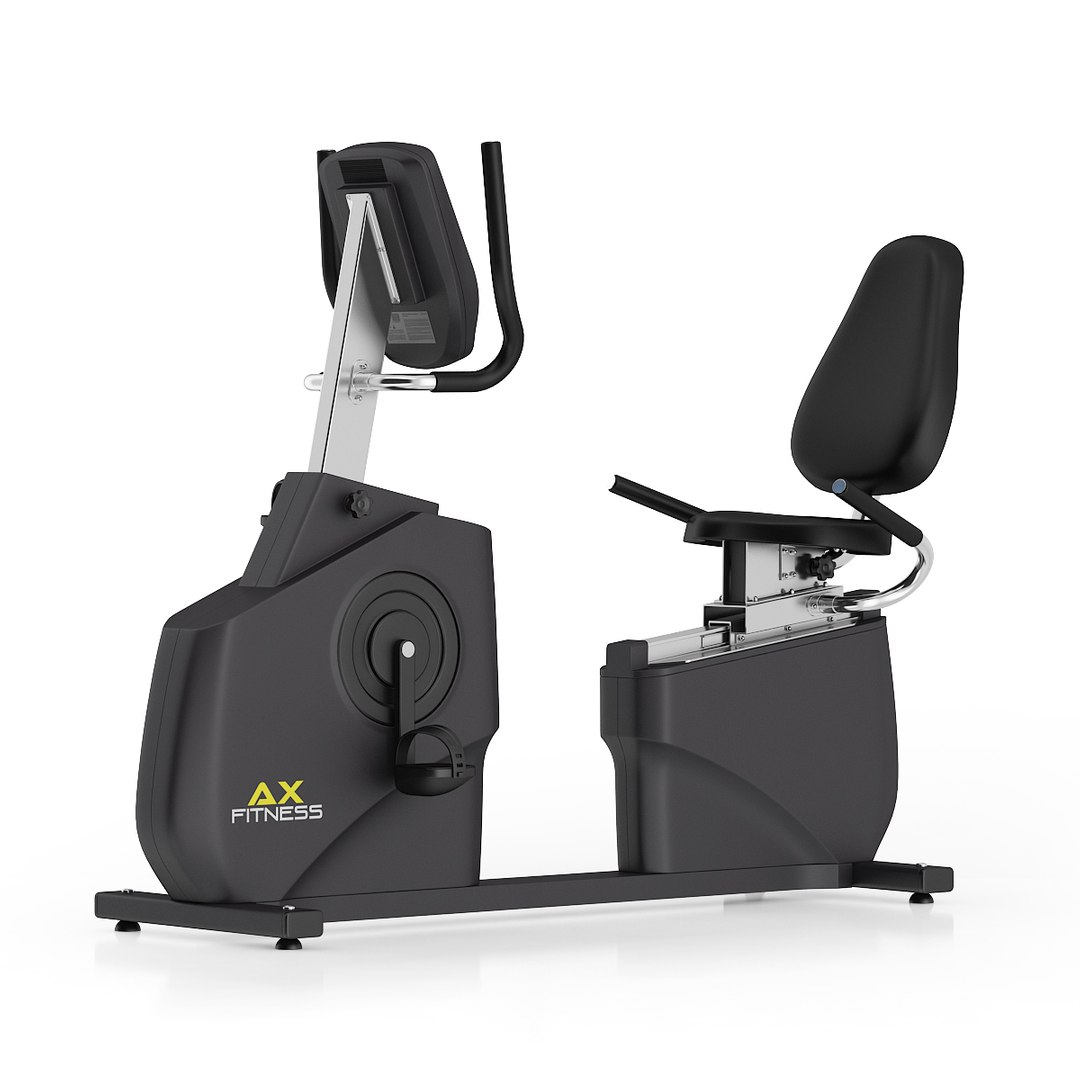 3d stationary horizontal bike model