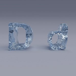 3D letter d