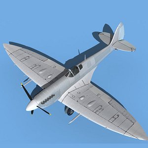 Supermarine Spitfire Mk VIIIb V00 3D model