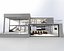 modern exterior interior house 3D model