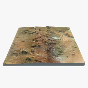 3d model volcano landscape