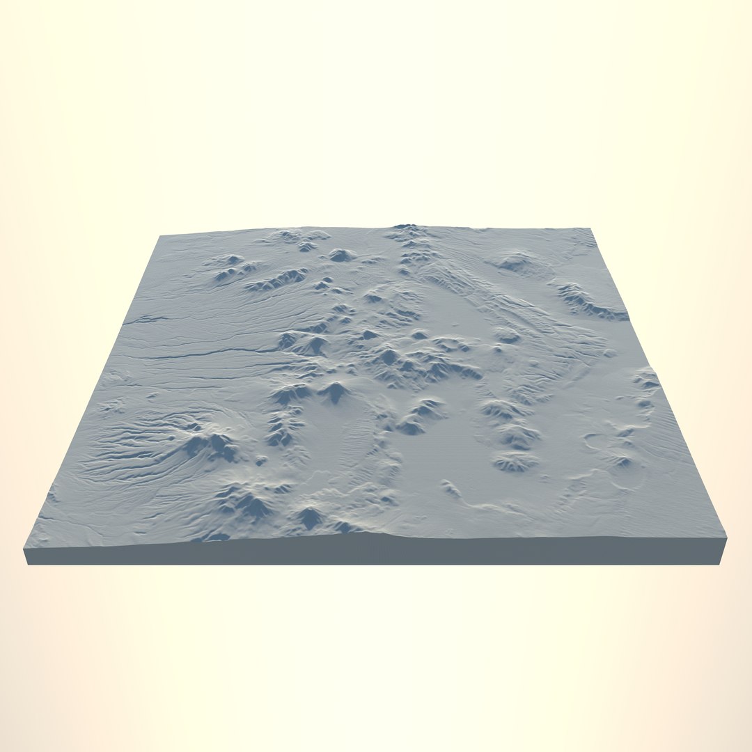 3d Model Volcano Landscape