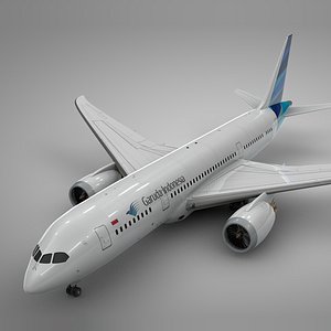 3D boeing 787 dreamliner garuda