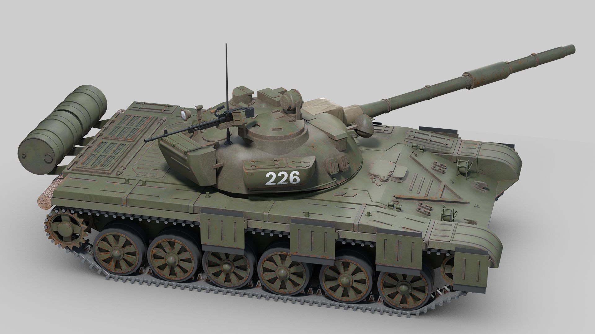 3D Model T 72 Ural Tank - TurboSquid 2167251