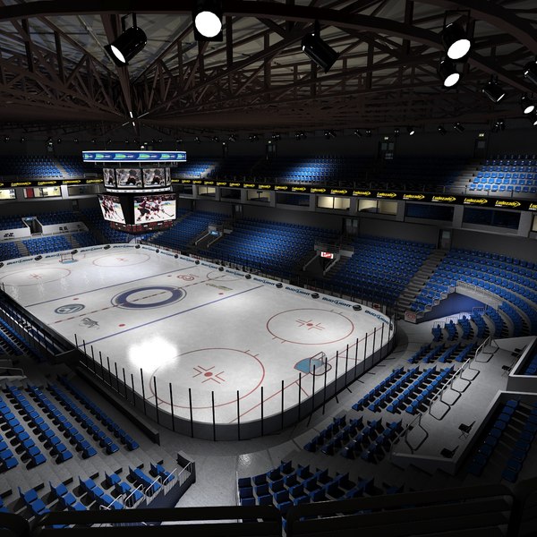 3d interior ice hockey