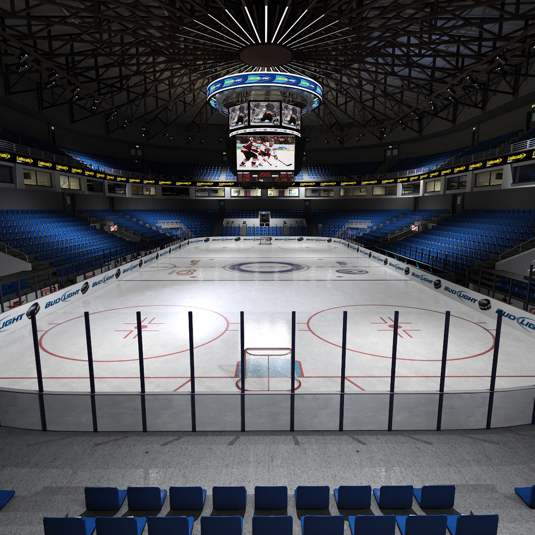 3d interior ice hockey