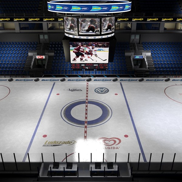 3d interior ice hockey