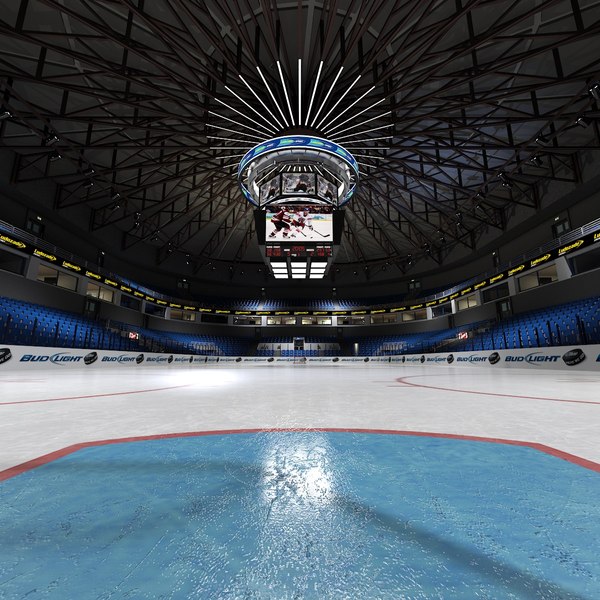 3d interior ice hockey