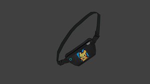 sling bag low poly model